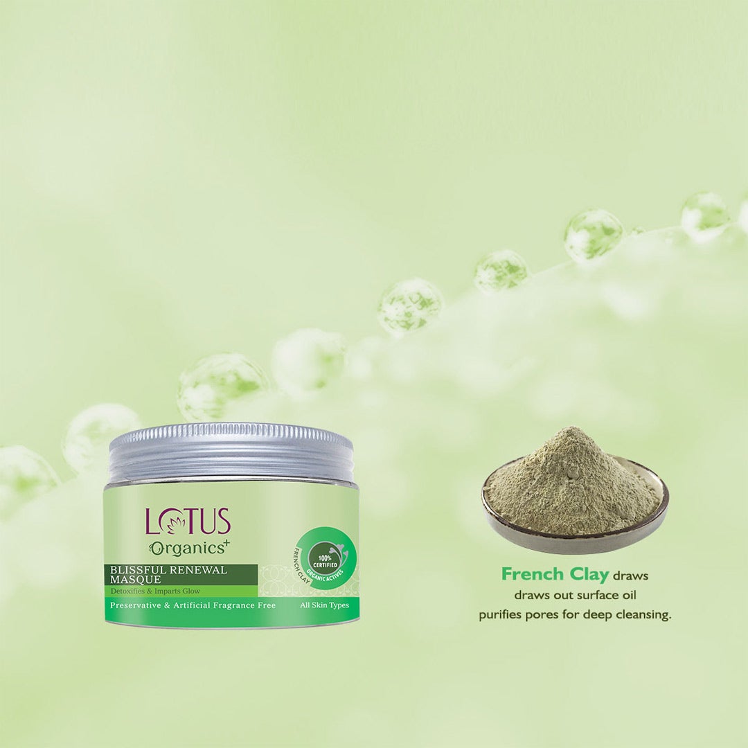 Vanity Wagon | Buy Lotus Organics+ Blissful Renewal Face Masque with French Clay