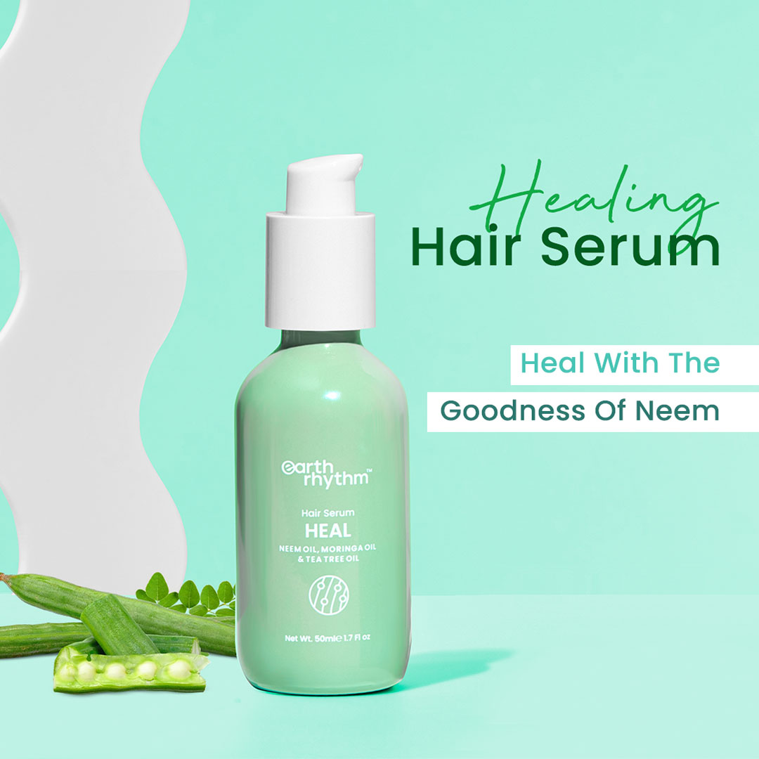 Vanity Wagon | Buy Earth Rhythm Heal Hair Serum with Neem, Moringa & Tea Tree Oil