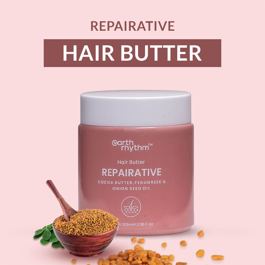 Vanity Wagon | Buy Earth Rhythm Repairative Hair Butter with Onion, Fenugreek & Cocoa Butter