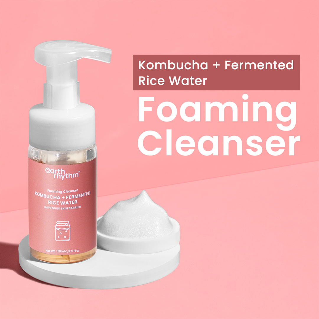 Vanity Wagon | Buy Earth Rhythm Kombucha & Fermented Rice Water Foaming Cleanser