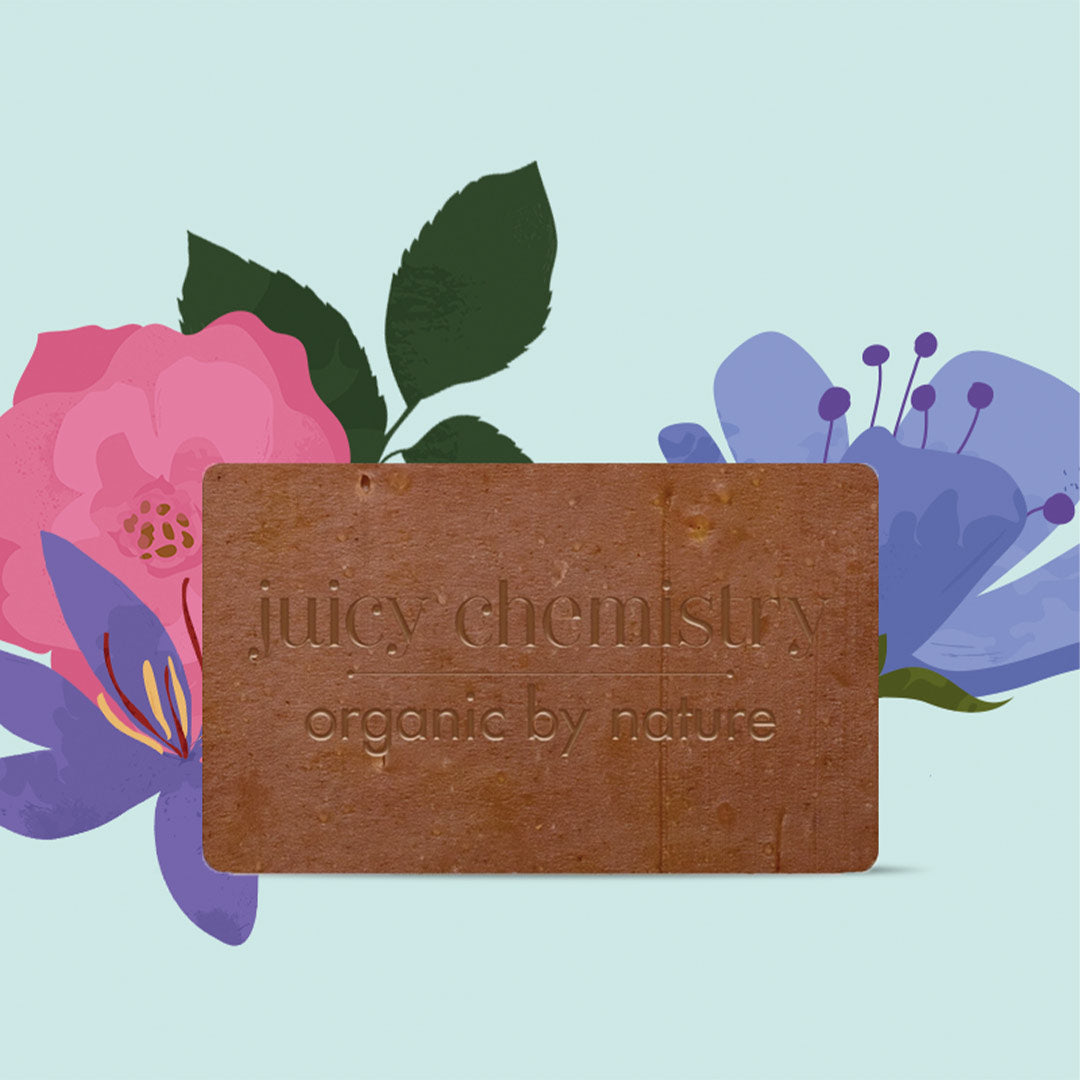 Vanity Wagon | Buy Juicy Chemistry Damask Rose , Geranium & Saffron Soap