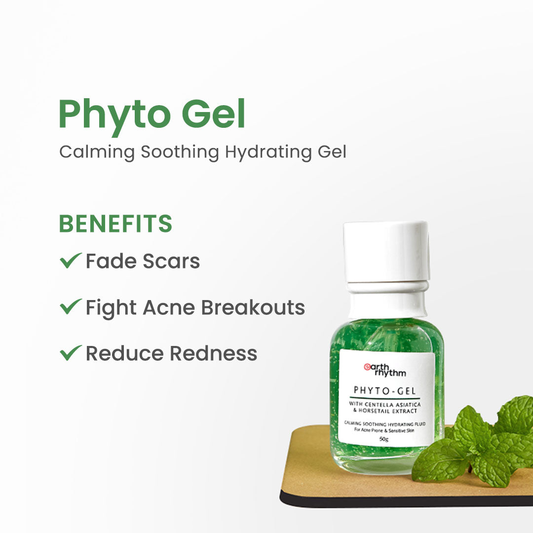 Vanity Wagon | Buy Earth Rhythm Phyto-Gel with Centella Asiatica & Horsetail Extract for Acne & Sensitive Skin