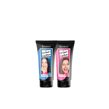Vanity Wagon | Buy Anveya Colorisma Temporary Hair Makeup, Euphoria Blue & Summer Pink