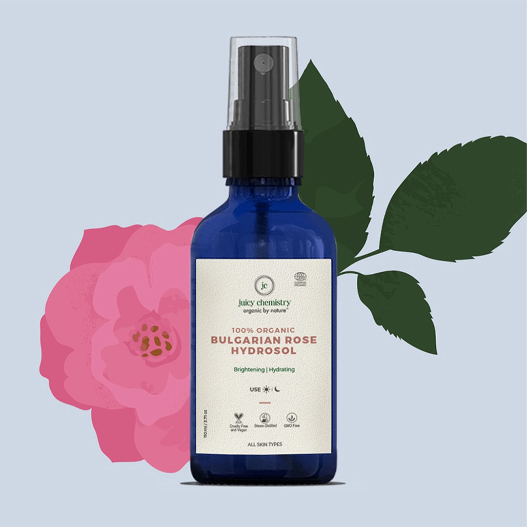 Vanity Wagon l Buy Juicy Chemistry Organic Toning Mist for Normal to Oily Skin with Bulgarian Rose Water