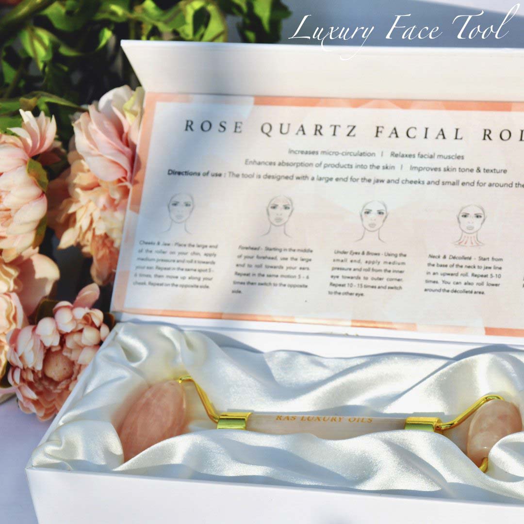 RAS Luxury Oils Rose Quartz Facial Roller