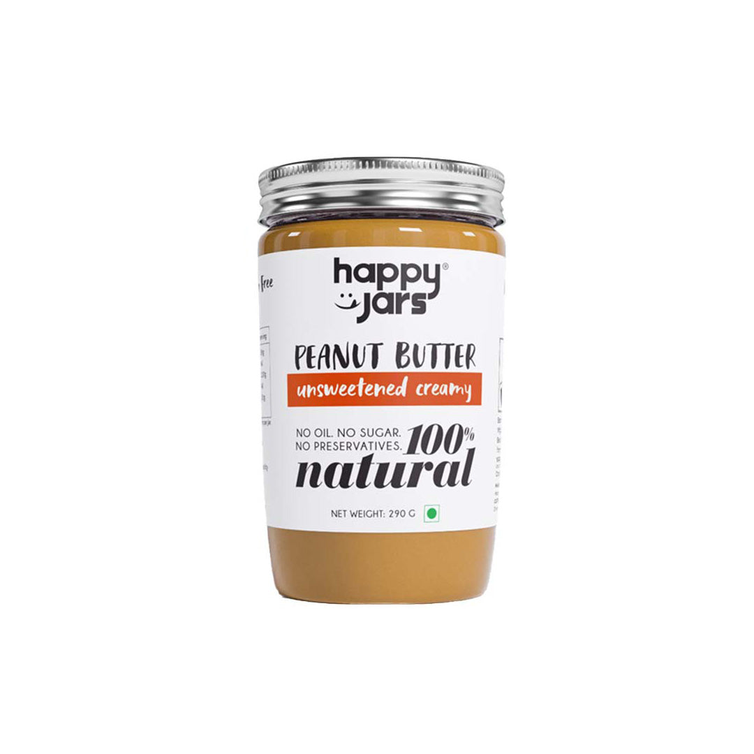 Vanity Wagon | Buy Happy Jars Unsweetened Creamy Peanut Butter