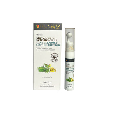 Vanity Wagon | Buy Soulflower Herbal Acne Clearout Spot Corrector with 2% Niacinamide & 2% Salicylic Acid