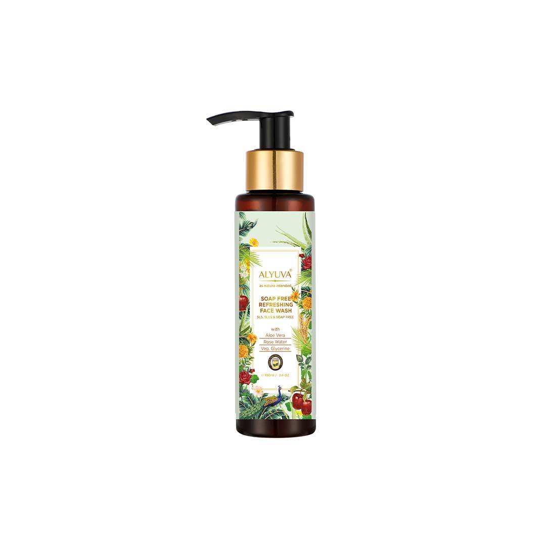 Vanity Wagon | Buy Alyuva Soap Free Refreshing Face Wash with Aloe Vera, Rose Water & Glycerine