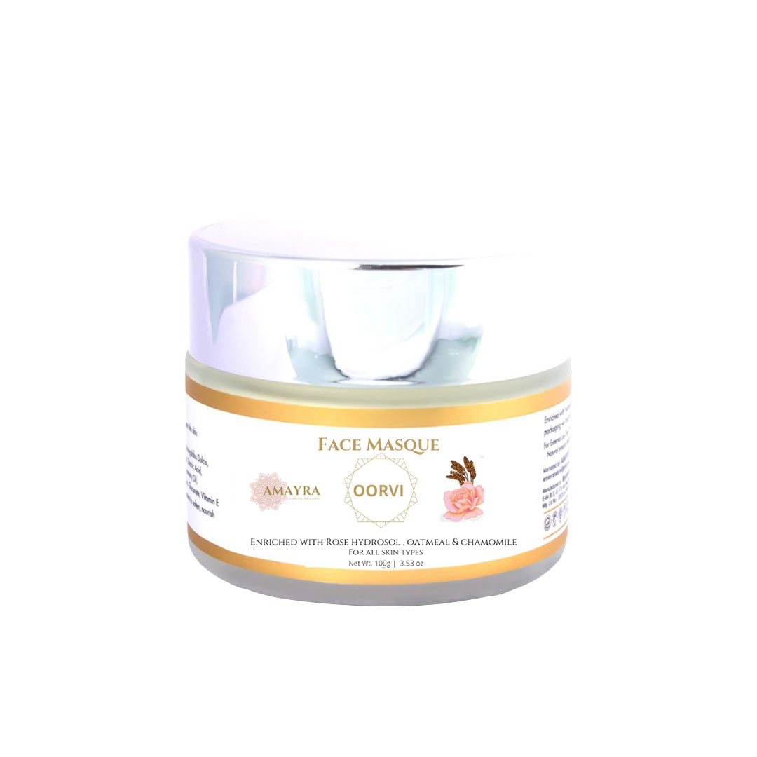 Vanity Wagon | Buy Amayra Naturals Oorvi Face Masque with Rose Hydrosol, Oatmeal & Chamomile