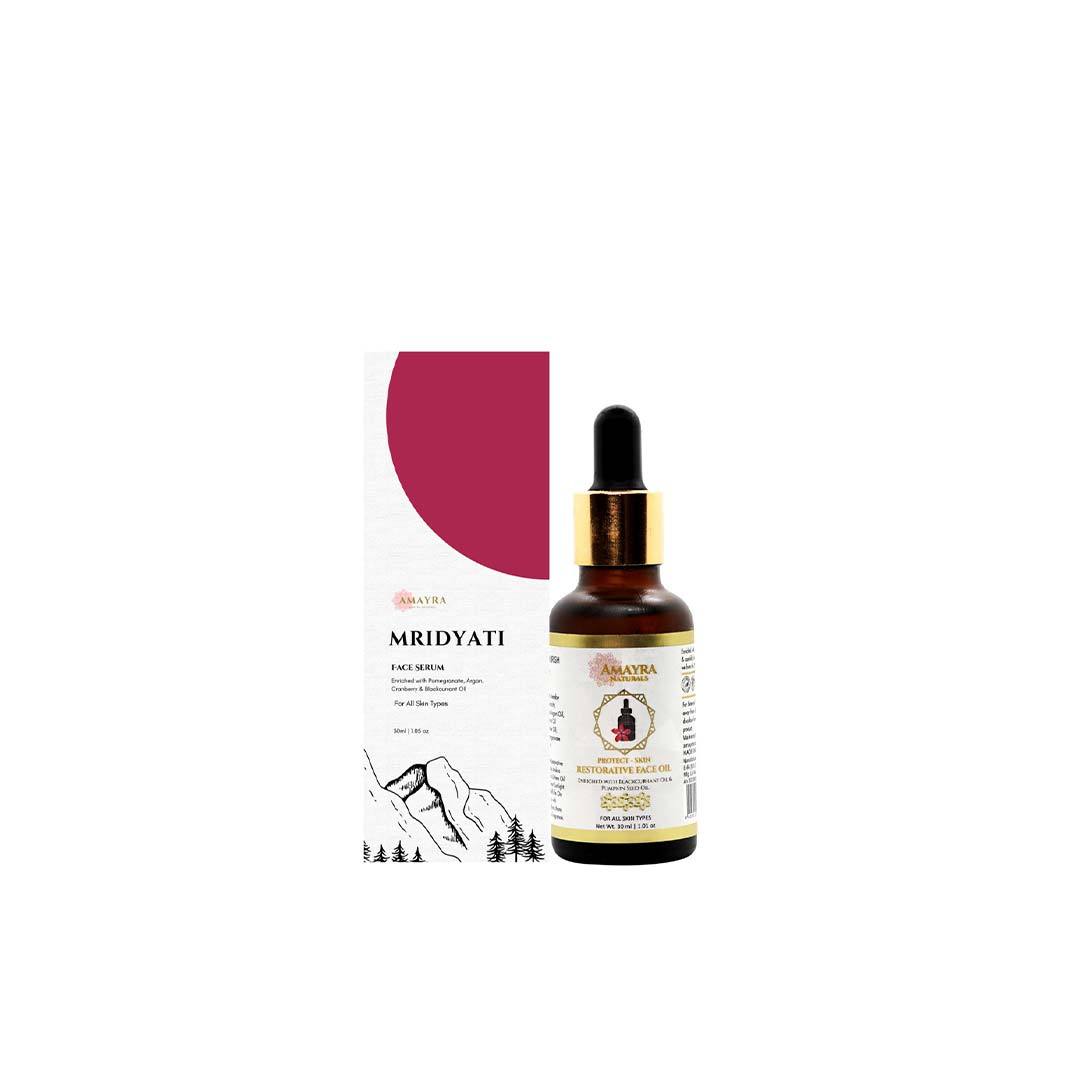 Amayra Naturals Mridyati Face Oil with Blackcurrant Oil & Pumpkin Seed Oil