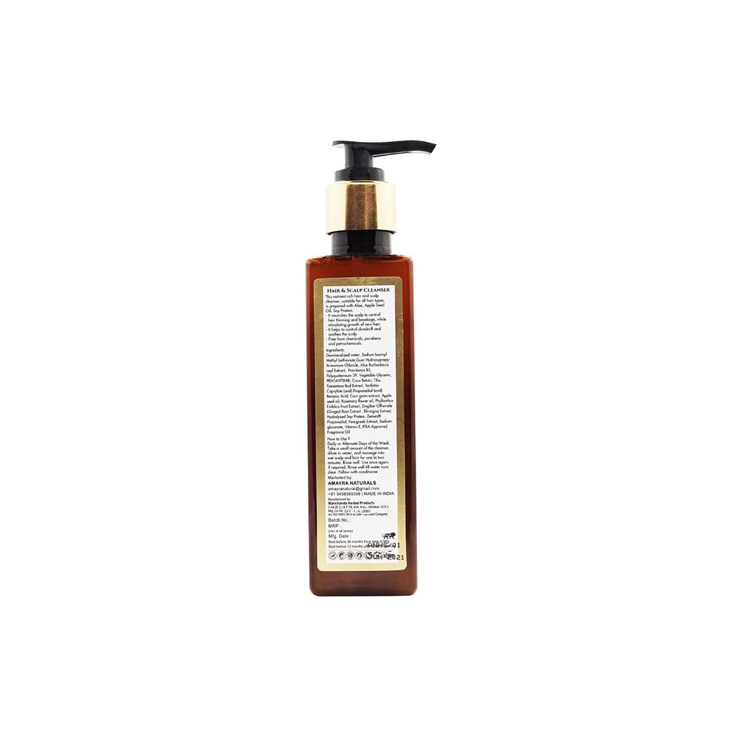 Vanity Wagon | Buy Amayra Naturals Perfect Hair Day Cleanser with Apple Seed Oil, Corn Protein, Bhringraj & Aloe