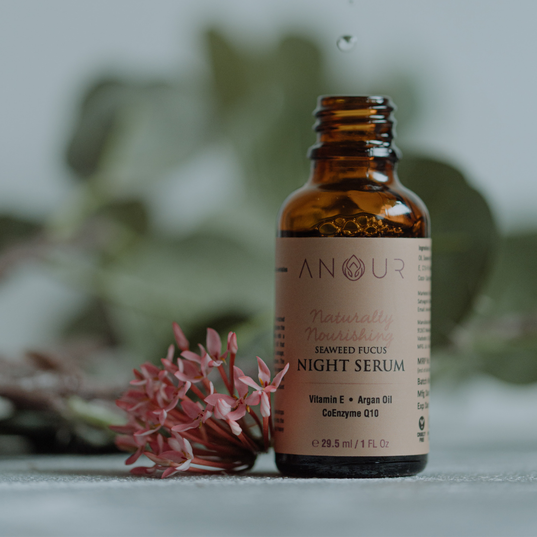 Vanity Wagon | Buy Anour Seaweed Fucus Night Serum with Vitamin E & Argan