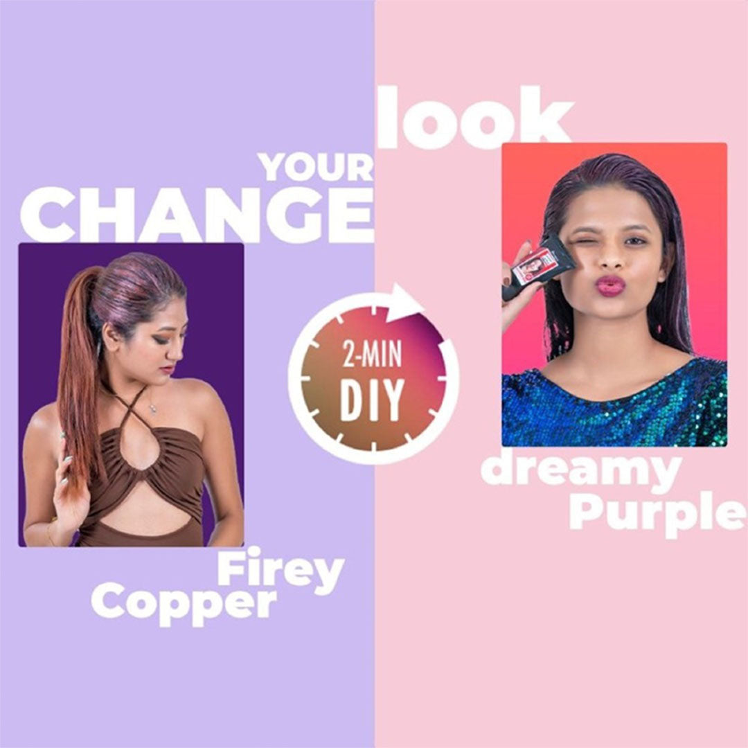 Vanity Wagon | Buy Anveya Colorisma Temporary Hair Color Makeup, Plush Purple