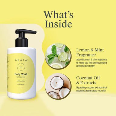 Vanity Wagon | Buy Arata Refreshing Body Wash with Lemon & Mint