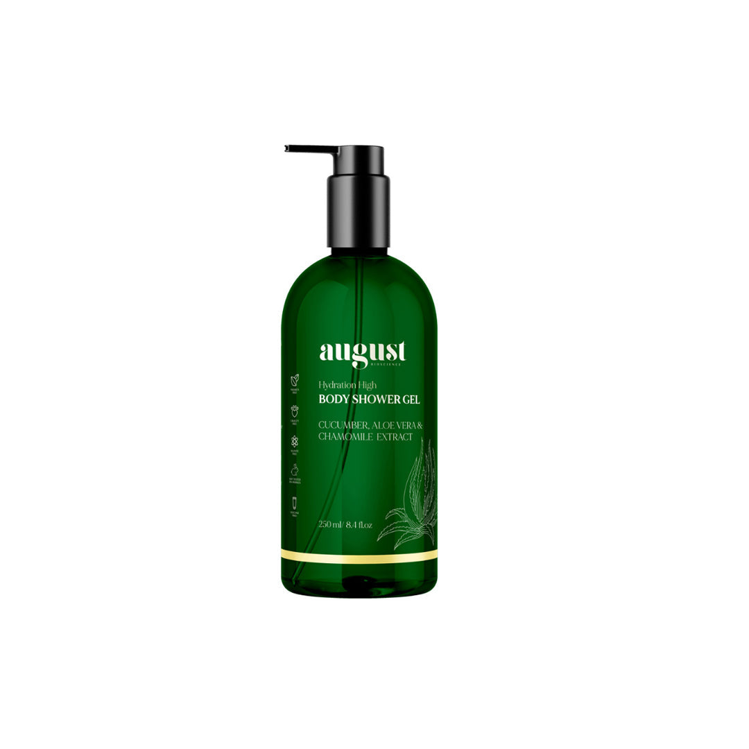 Vanity Wagon | Buy August Bioscience Hydration High Body Shower Gel with Cucumber, Aloe Vera & Chamomile Extracts