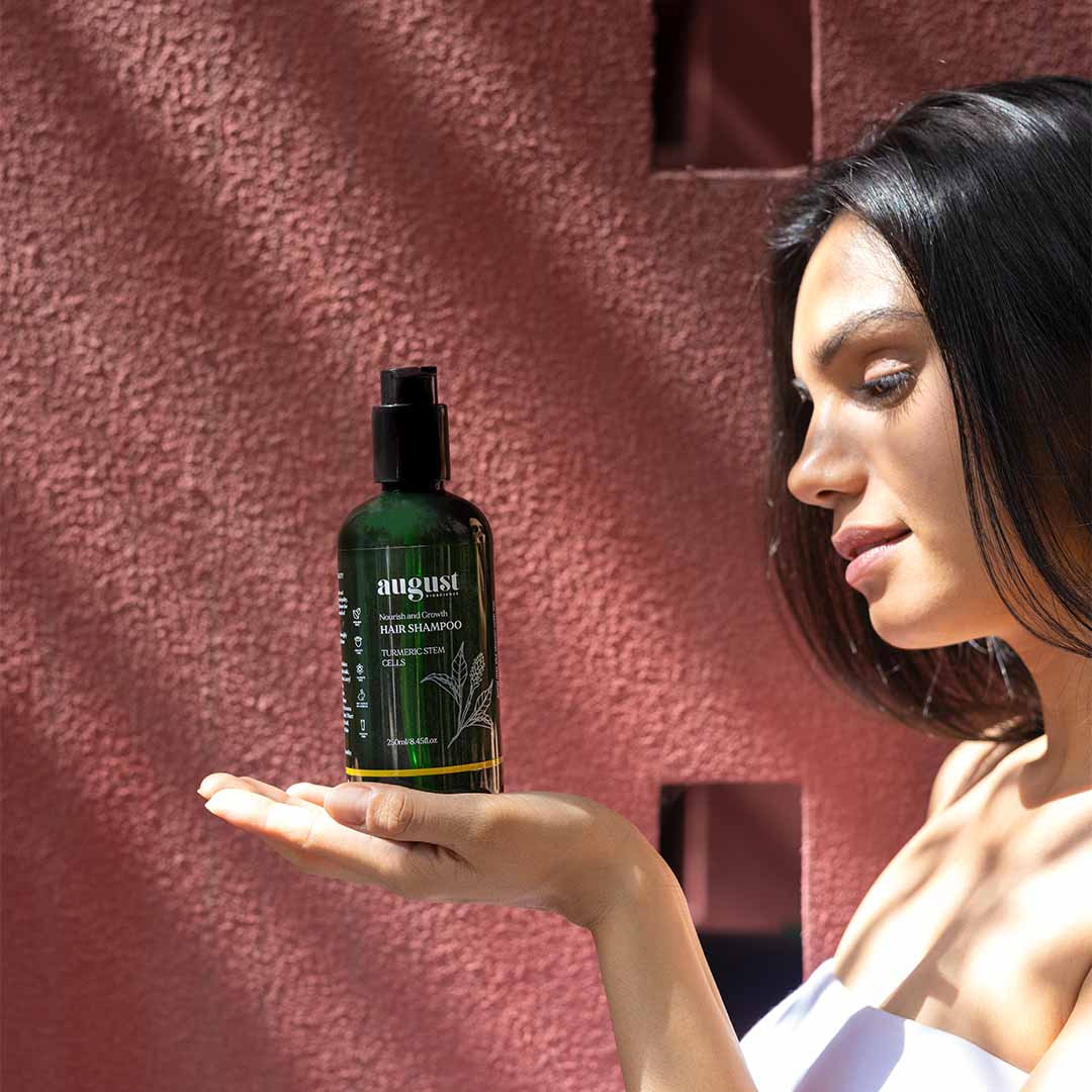 Vanity Wagon | Buy August Bioscience Nourish & Growth Hair Shampoo with Turmeric Stem Cells