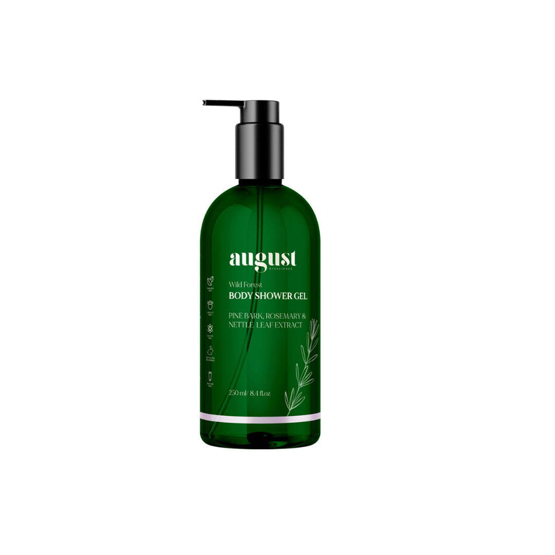 Vanity Wagon | Buy August Bioscience Wild Forest Body Shower Gel with Pine Bark, Rosemary & Nettle Leaf Extract