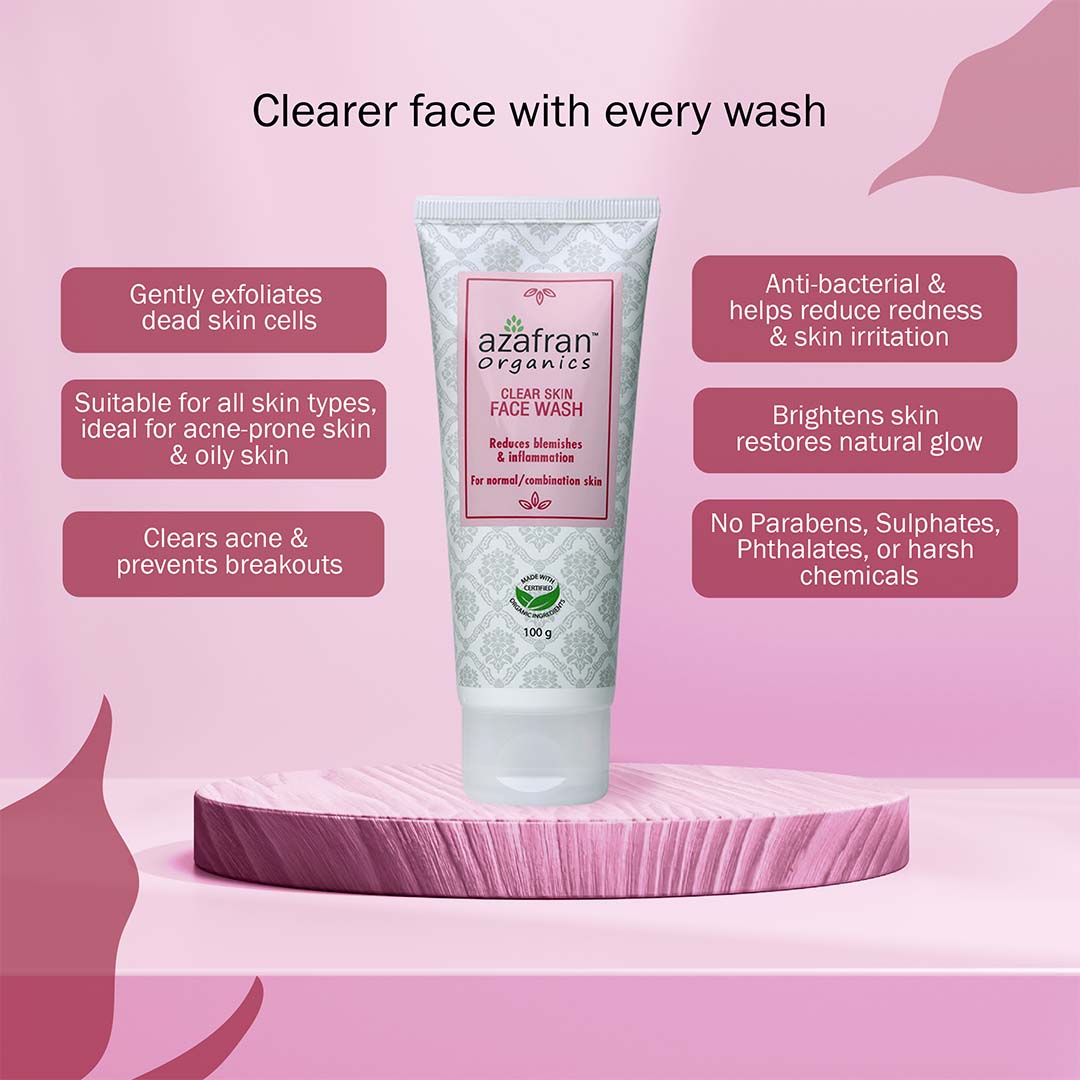 Vanity Wagon | Buy Azafran Organic Clear Skin Face Wash