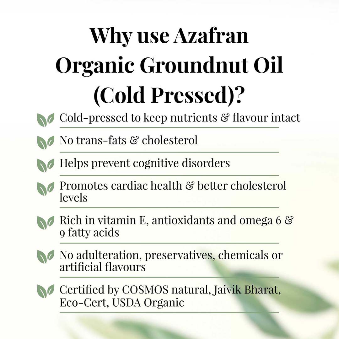 Vanity Wagon | Buy Azafran Organic Groundnut Oil