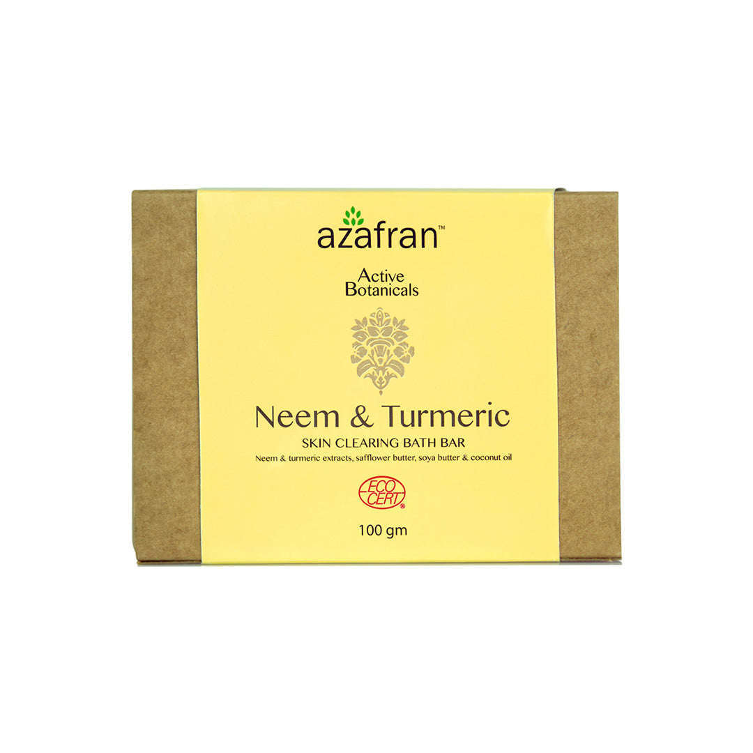 Vanity Wagon | Buy Azafran Organic Neem & Turmeric Skin Clearing Bath Bar