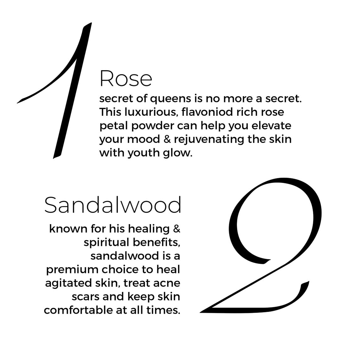 Buy Brillare Rose Powder Face Wash with Sandalwood & Coconut | Vanity Wagon