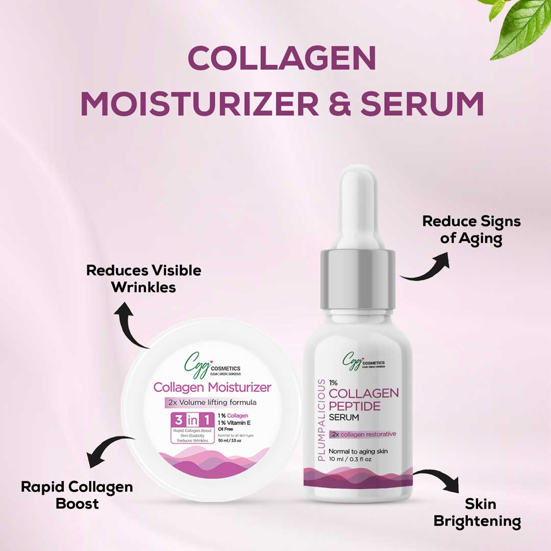 CGG Cosmetics Collagen Moisturizer with a Free 10ml Sample of 1% Collagen Serum
