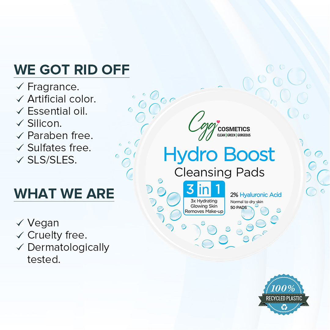 Vanity Wagon | Buy CGG Cosmetics Hydro Boost Cleansing Pads