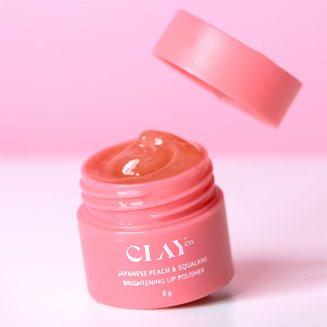 Vanity Wagon | Buy ClayCo Japanese Peach & Squalane Brightening Lip Polisher