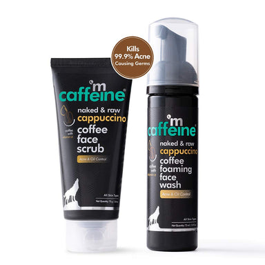 Vanity Wagon | Buy mCaffeine Cappuccino Coffee Foaming Face Wash & Cappuccino Face Scrub Duo