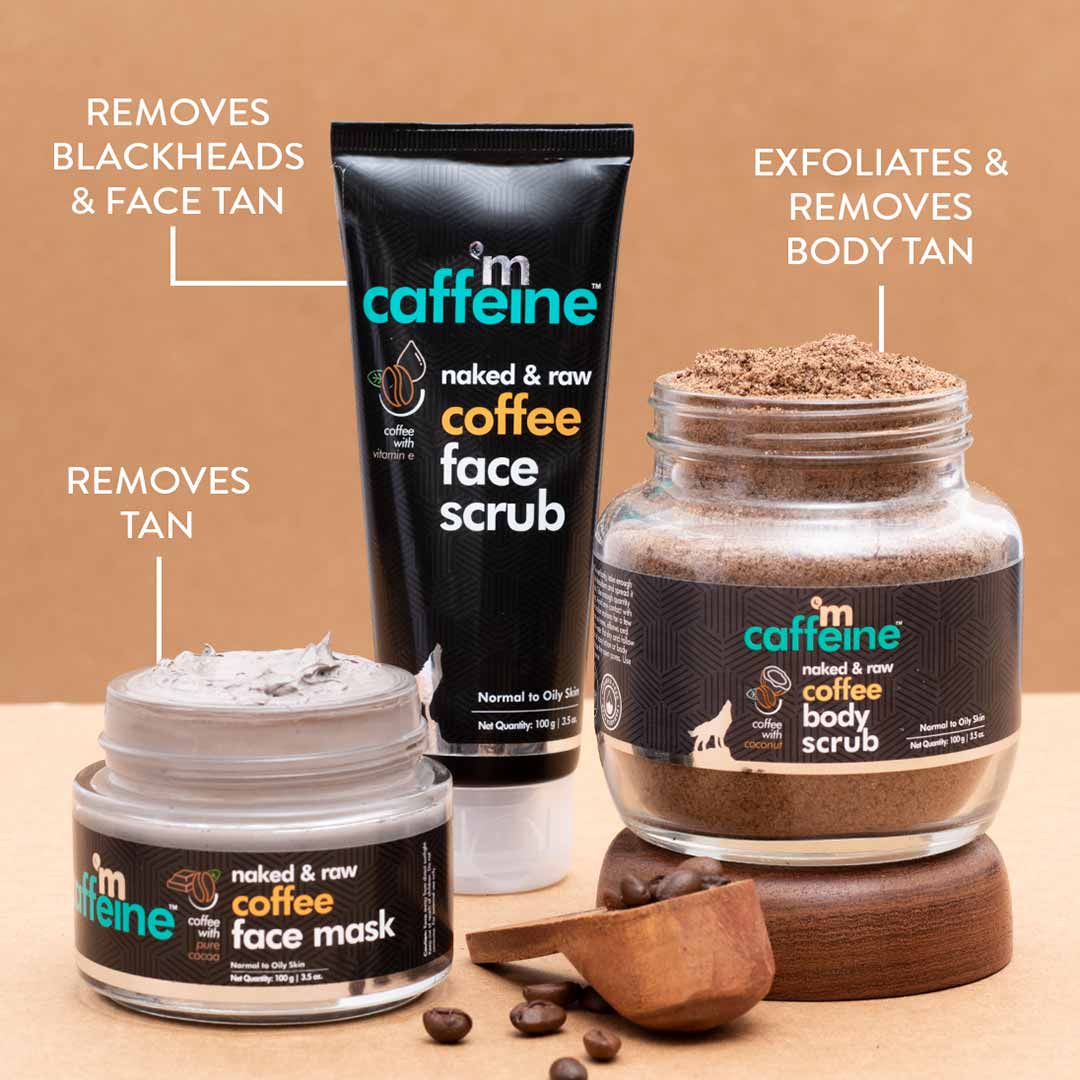 Vanity Wagon | Buy mCaffeine Coffee De-Tan Kit - Remove Tan & Dead Skin