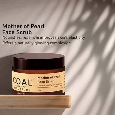 Vanity Wagon | Buy COAL Clean Beauty Mother of Pearl Face Scrub with Aloe Vera for Him