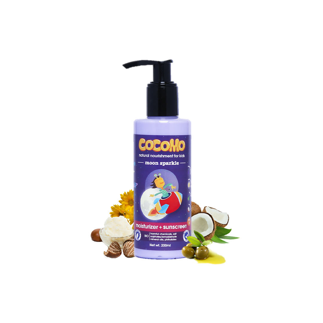 Cocomo Moon Sparkle, Moisturizer for Kids with SPF 15+