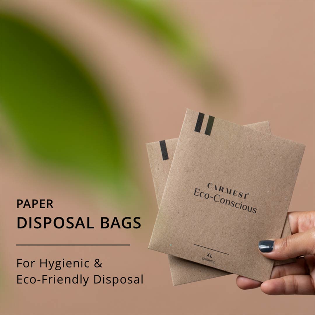 Carmesi Eco-Conscious, Sanitary Pads for Rash-Free + Eco-Friendly Periods (10 L)