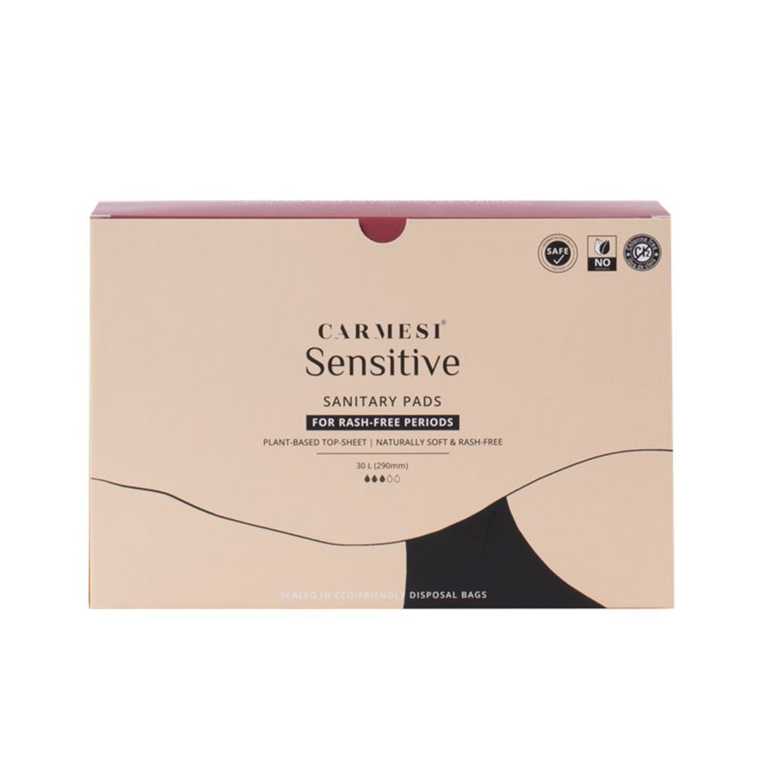 Carmesi Sensitive, Sanitary Pads for Rash-Free Periods (30 L)