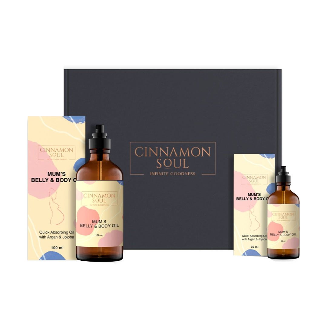 Vanity Wagon | Buy Cinnamon Soul Mums Belly & Body Oil Gift Box