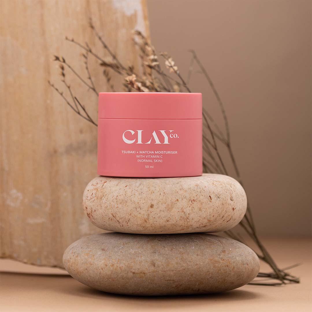Vanity Wagon | Buy ClayCo Tsubaki + Matcha Moisturiser with Vitamin C For Normal Skin