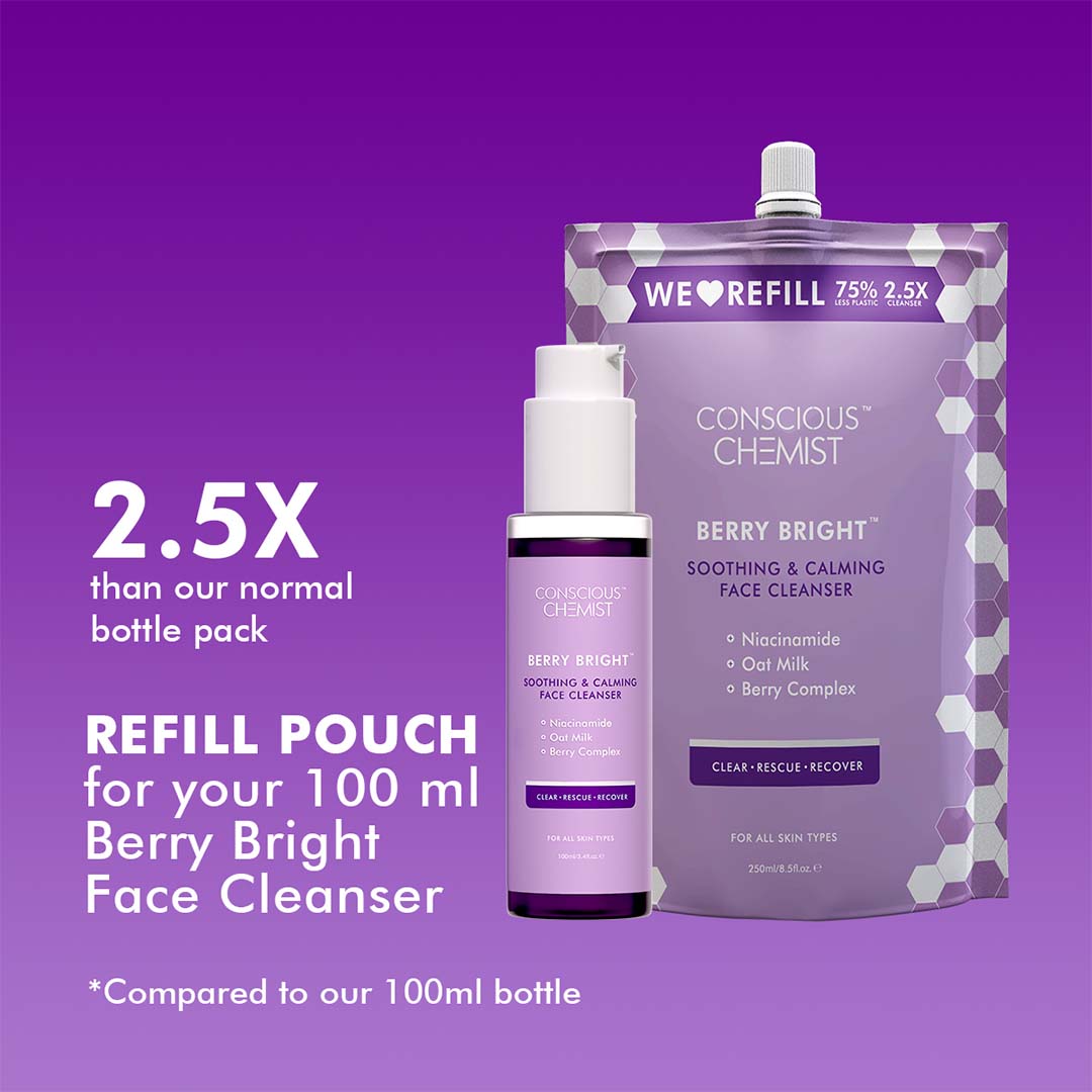 Vanity Wagon | Buy Conscious Chemist Berry Bright Soothing & Calming Face Cleanser Refill Pack