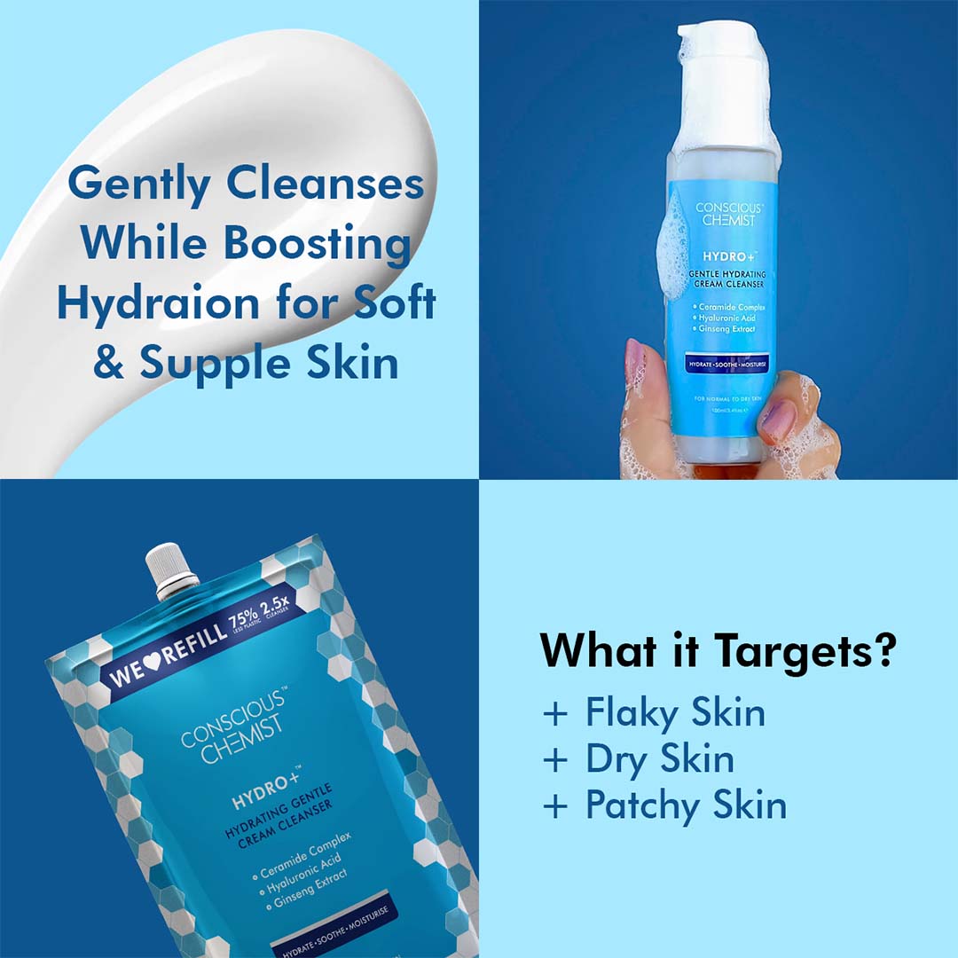 Vanity Wagon | Buy Conscious Chemist Gentle Hydrating Face Cleanser & Refill Pack, 100 Days Pack