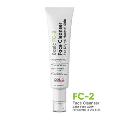 Buy CosIQ Basic FC-2 Face Cleanser for Dry to Normal Skin | Vanity Wagon