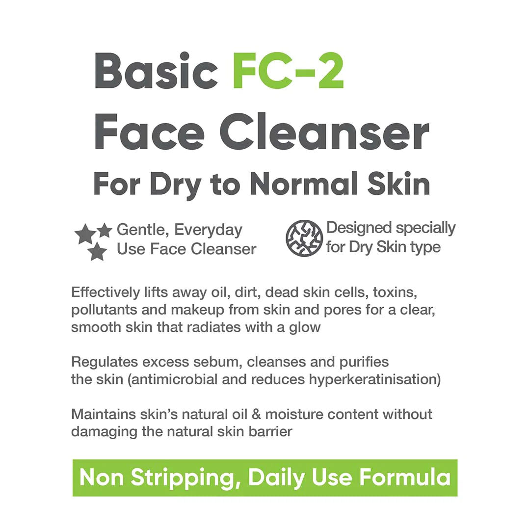 Buy CosIQ Basic FC-2 Face Cleanser for Dry to Normal Skin | Vanity Wagon