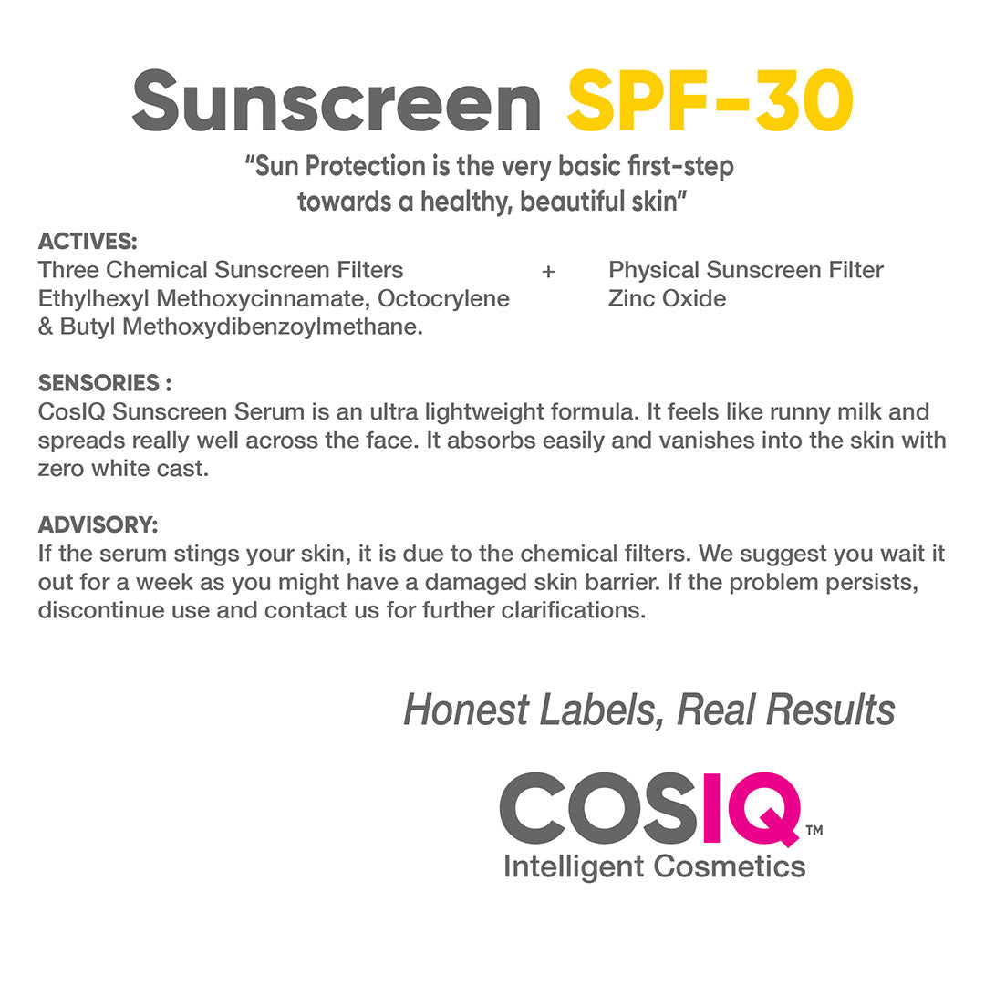 CosIQ Serum Sunscreen SPF 30 PA++++