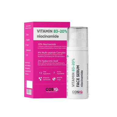 Buy CosIQ Vit B3-20% Niacinamide Face Serum | Vanity Wagon