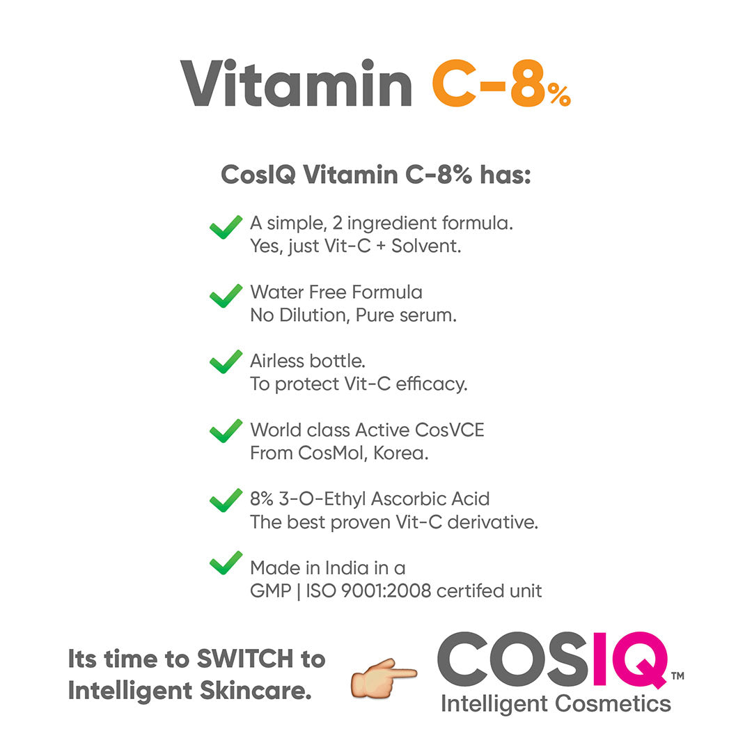 Vanity Wagon | Buy CosIQ Vit C-8% Ethylated Ascorbic Acid Face Serum