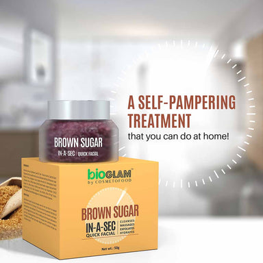 Vanity Wagon | Buy Cosmetofood Bioglam Brown Sugar In-A-Sec Quick Facial