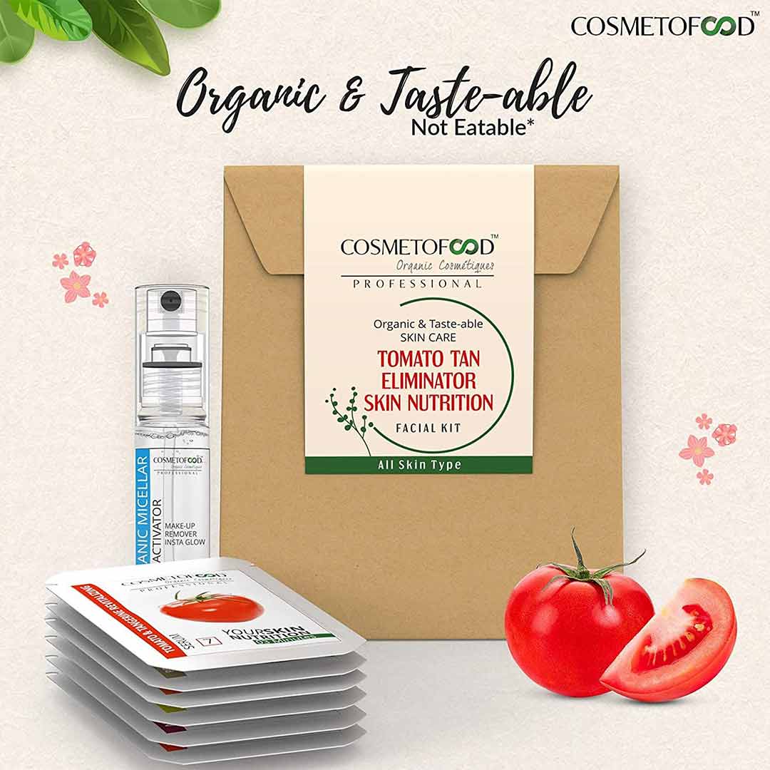 Vanity Wagon | Buy Cosmetofood Professional Tomato Tan Eliminator Skin Nutrition Facial Kit