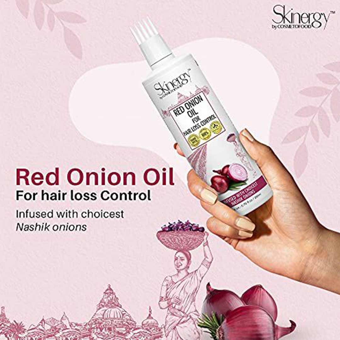 Vanity Wagon | Buy Cosmetofood Skinergy Nashik Red Onion Oil for Hair Loss Control