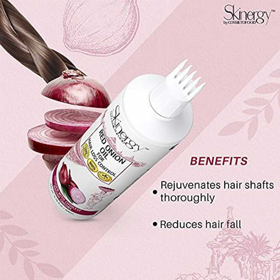 Vanity Wagon | Buy Cosmetofood Skinergy Nashik Red Onion Oil for Hair Loss Control