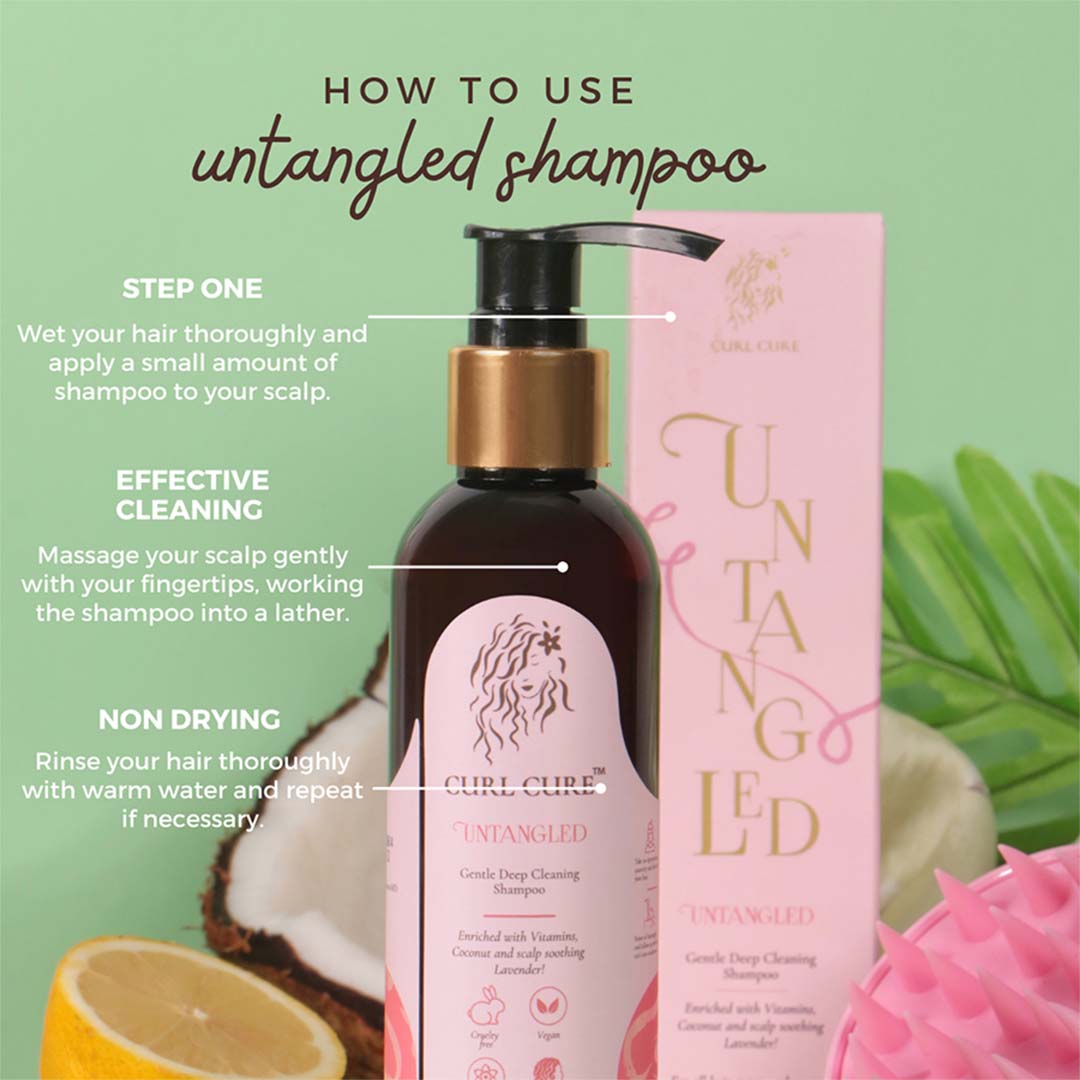 Vanity Wagon | Buy Curl Cure Untangled, Shampoo with Coconut And Lavender