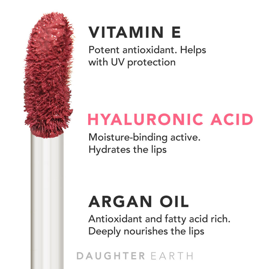 Vanity Wagon | Buy Daughter Earth Vitamin E Liquid Lipstick, Almost Wicked