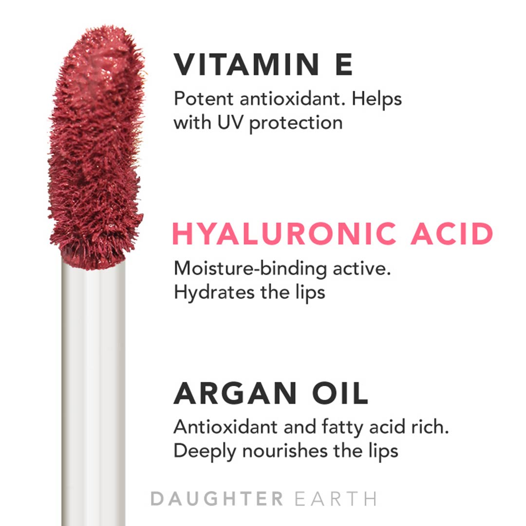 Vanity Wagon | Buy Daughter Earth Vitamin E Liquid Lipstick, One Hot Mess